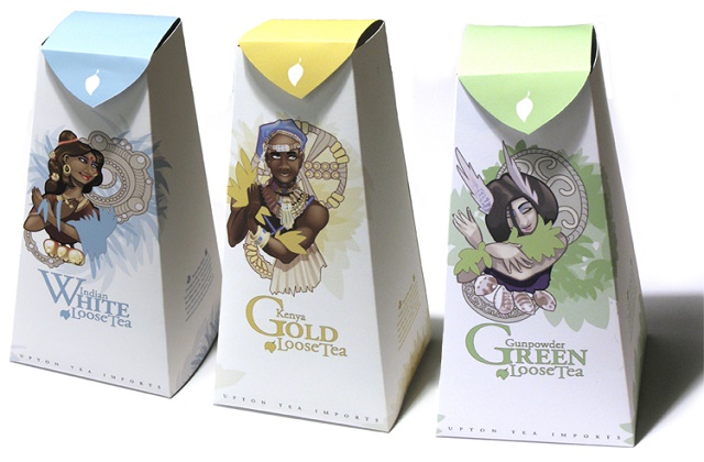 printed tea boxes