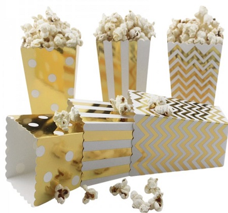 themed popcorn boxes