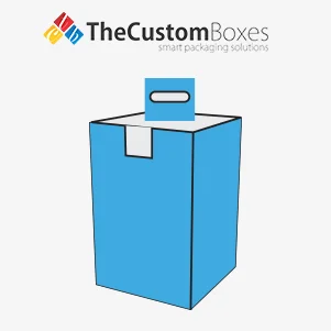 box with hanging and locking tabs