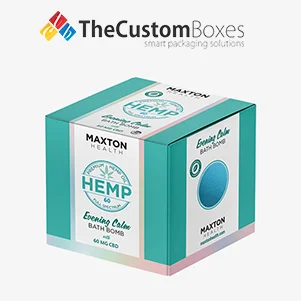 cbd bath bomb box packaging