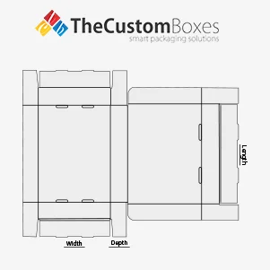 custom designed roll ends with lid boxes