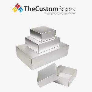 rectangular silver foil boxes