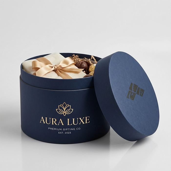 Custom Round Gift Boxes with Lids | The Custom Boxes